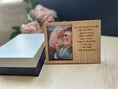 Load image into Gallery viewer, Personalised Father's Day Photo Frame — Engraved Wooden Picture Frame with Custom Message | Optional Luxury Gift Box Krevana Personalised Father's Day Photo Frame — Engraved Wooden Picture Frame with Custom Message | Optional Luxury Gift Box

