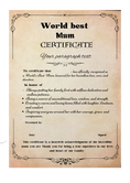 Load image into Gallery viewer, World Best Certificate, Mother's Day gift, Birthday Gift, Father Day Gift, Funny Certificate,
