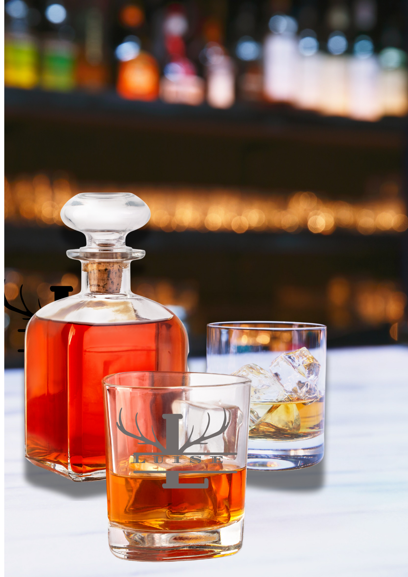 EngravedOld Fasion Whiskey Glass - 220ml. Krevana EngravedOld Fasion Whiskey Glass - 220ml.