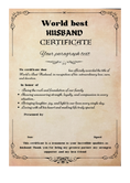 Load image into Gallery viewer, World Best Certificate, Mother's Day gift, Birthday Gift, Father Day Gift, Funny Certificate,
