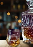 Load image into Gallery viewer, Personalised Squared Bowl Whiskey Glass Krevana Personalised Squared Bowl Whiskey Glass
