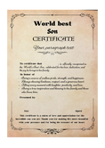Load image into Gallery viewer, World Best Certificate, Mother's Day gift, Birthday Gift, Father Day Gift, Funny Certificate,
