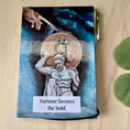 Load image into Gallery viewer, Bitlas Art Bitcoin Notepad Holder Krevana Bitlas Art Bitcoin Notepad Holder

