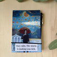 Load image into Gallery viewer, Crypto Bitcoin Notepad Holder Krevana with "Change of Power" Art
