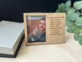 Load image into Gallery viewer, Personalised Father's Day Photo Frame — Engraved Wooden Picture Frame with Custom Message | Optional Luxury Gift Box Krevana Personalised Father's Day Photo Frame — Engraved Wooden Picture Frame with Custom Message | Optional Luxury Gift Box
