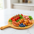 Load image into Gallery viewer, Customizable Bamboo Pizza Tray with Handle My Store Customizable Bamboo Pizza Tray with Handle
