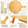 Load image into Gallery viewer, Customizable Bamboo Pizza Tray with Handle My Store Customizable Bamboo Pizza Tray with Handle
