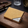 Load image into Gallery viewer, Personalized Business Card Holder, Laser Engraved Stainless Steel PU Leather Card Holder, Gift for Business man or Woman. My Store Personalized Business Card Holder, Laser Engraved Stainless Steel PU Leather Card Holder, Gift for Business man or Woman.
