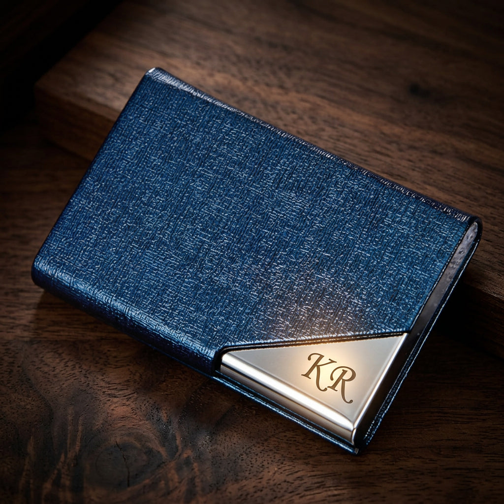 Personalized Business Card Holder, Laser Engraved Stainless Steel PU Leather Card Holder, Gift for Business man or Woman. My Store Personalized Business Card Holder, Laser Engraved Stainless Steel PU Leather Card Holder, Gift for Business man or Woman.