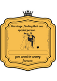 Load image into Gallery viewer, Funny Annyversary Bottle Label – Hilarious Gift for Wine, Champagne Whiskey, or Beer Lovers – Perfect for Birthdays & Gag Gifts"
