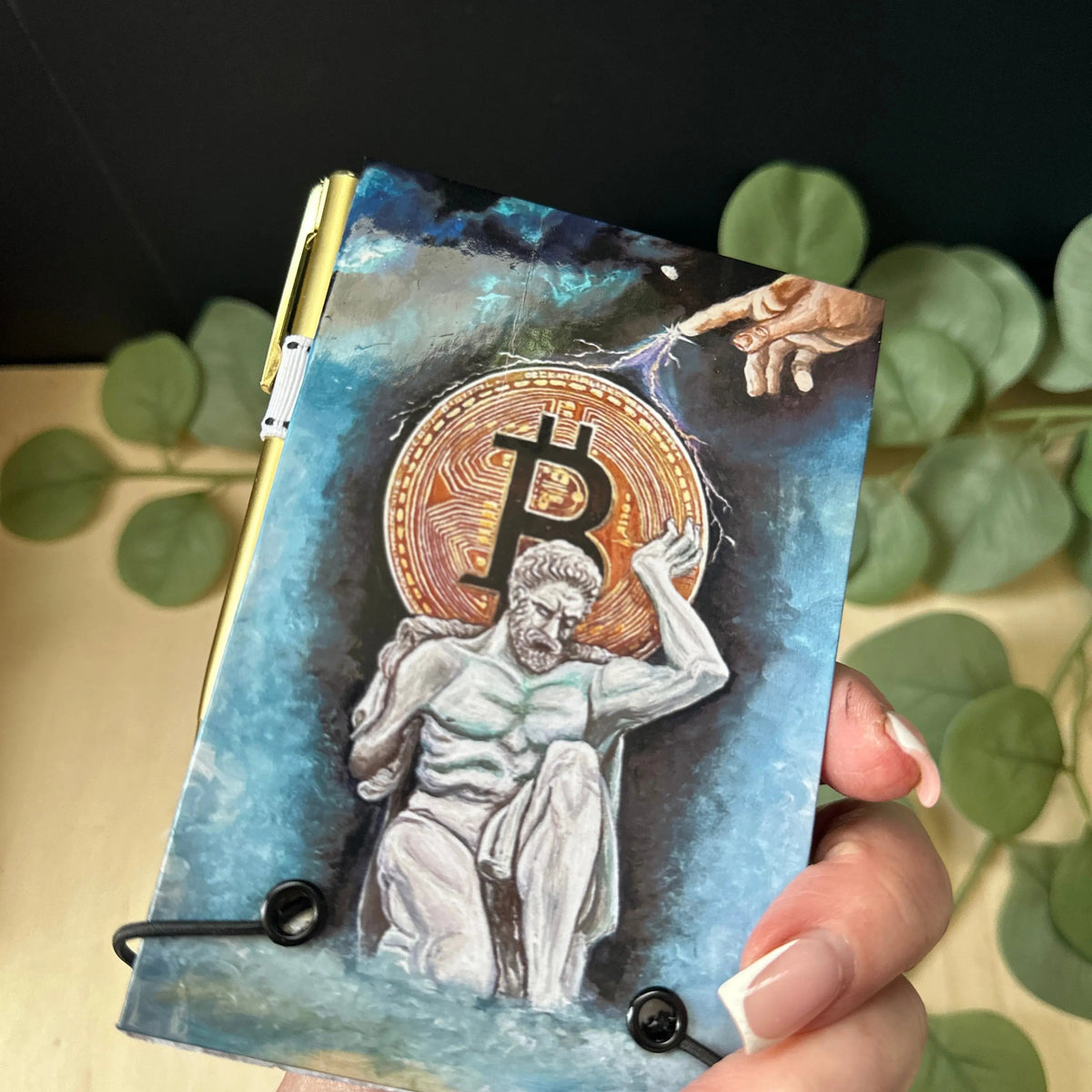 Bitlas Art Bitcoin Notepad Holder Krevana Bitlas Art Bitcoin Notepad Holder