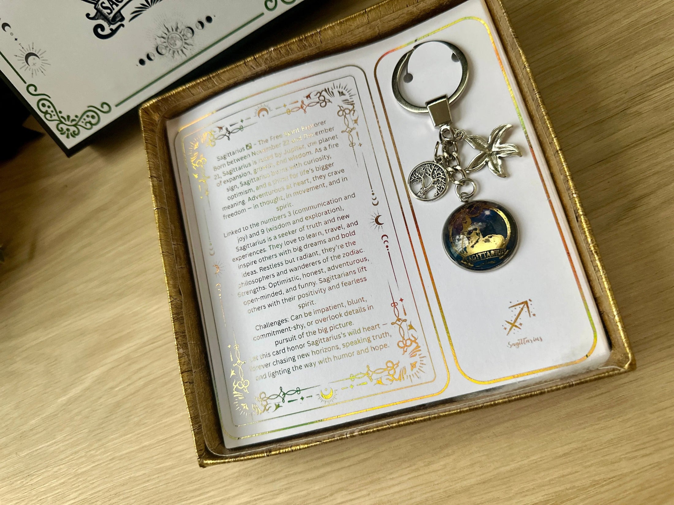 Personalised Zodiac Keychain Gift Set – Stainless Steel Key Ring with Gold Glass Pendant & Zodiac Card | Perfect Gift for Christmas, Birthday or Any Occasion Krevana Personalised Zodiac Keychain Gift Set – Stainless Steel Key Ring with Gold Glass Pendant & Zodiac Card | Perfect Gift for Christmas, Birthday or Any Occasion