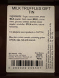 Load image into Gallery viewer, Cocoba Milk Chocolate Truffles – Luxury Chocolate Tin (120g)ideal for gift box additions or as a standalone treat item in the shop. Krevana Cocoba Milk Chocolate Truffles – Luxury Chocolate Tin (120g)ideal for gift box additions or as a standalone treat item in the shop.

