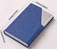 Load image into Gallery viewer, Personalized Business Card Holder, Laser Engraved Stainless Steel PU Leather Card Holder, Gift for Business man or Woman.
