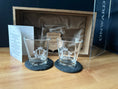 Load image into Gallery viewer, Personalised Wooden Whiskey Gift Set — Engraved Shadow Box with Two Glasses & Custom Plaque Krevana Personalised Wooden Whiskey Gift Set — Engraved Shadow Box with Two Glasses & Custom Plaque
