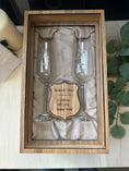 Load image into Gallery viewer, Personalised Wooden Box Wedding Gift Set — Crystal Champagne Flutes in Wooden Shadow Box UK Krevana Personalised Wooden Box Wedding Gift Set — Crystal Champagne Flutes in Wooden Shadow Box UK

