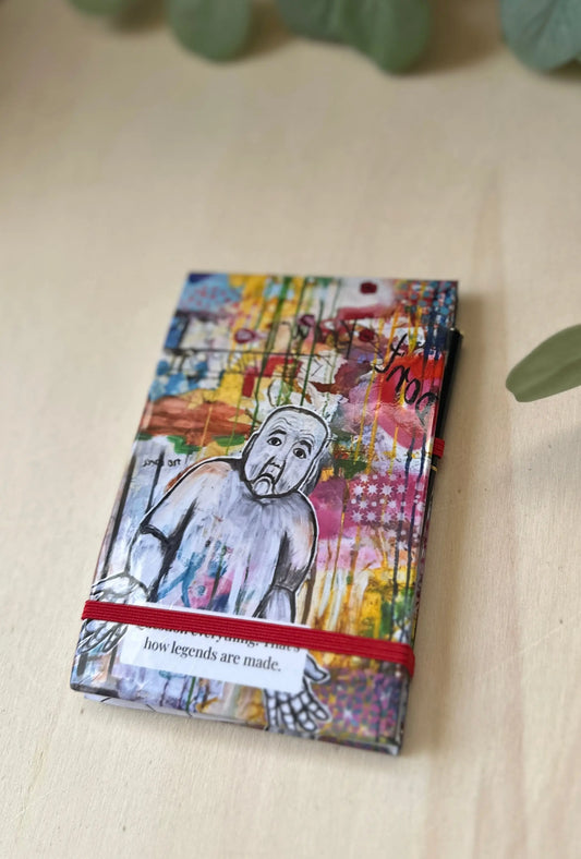 Abstract Art Notepad Holder | Eva Kramer "I Didn't Know" Mixed Media Painting Krevana Abstract Art Notepad Holder | Eva Kramer "I Didn't Know" Mixed Media Painting
