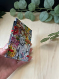 Load image into Gallery viewer, Abstract Art Notepad Holder | Eva Kramer "I Didn't Know" Mixed Media Painting Krevana Abstract Art Notepad Holder | Eva Kramer "I Didn't Know" Mixed Media Painting
