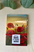Load image into Gallery viewer, Poppy Art  Notepad Holder | Motivational Quote, Refillable Notepad, Pen Set UK Krevana Poppy Art  Notepad Holder | Motivational Quote, Refillable Notepad, Pen Set UK
