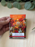 Load image into Gallery viewer, Wildflower Meadow Notepad Holder with Pen | Original Artwork Gift UK Krevana Wildflower Meadow Notepad Holder with Pen | Original Artwork Gift UK
