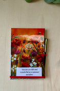 Load image into Gallery viewer, Wildflower Meadow Notepad Holder with Pen | Original Artwork Gift UK Krevana Wildflower Meadow Notepad Holder with Pen | Original Artwork Gift UK
