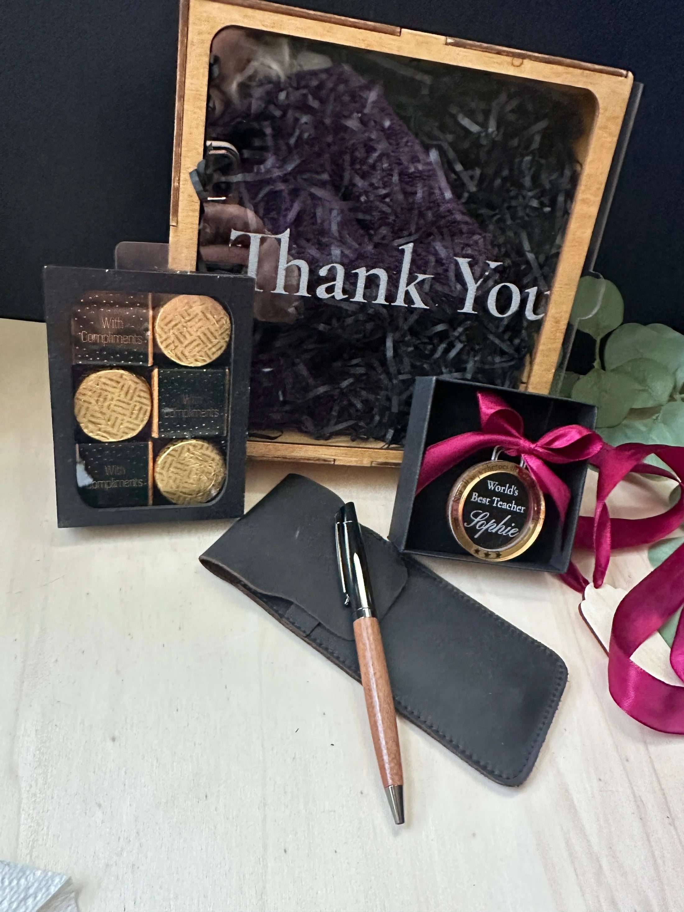 Personalised Teacher wooden Gift Box With Pen Krevana Personalised Teacher wooden Gift Box With Pen