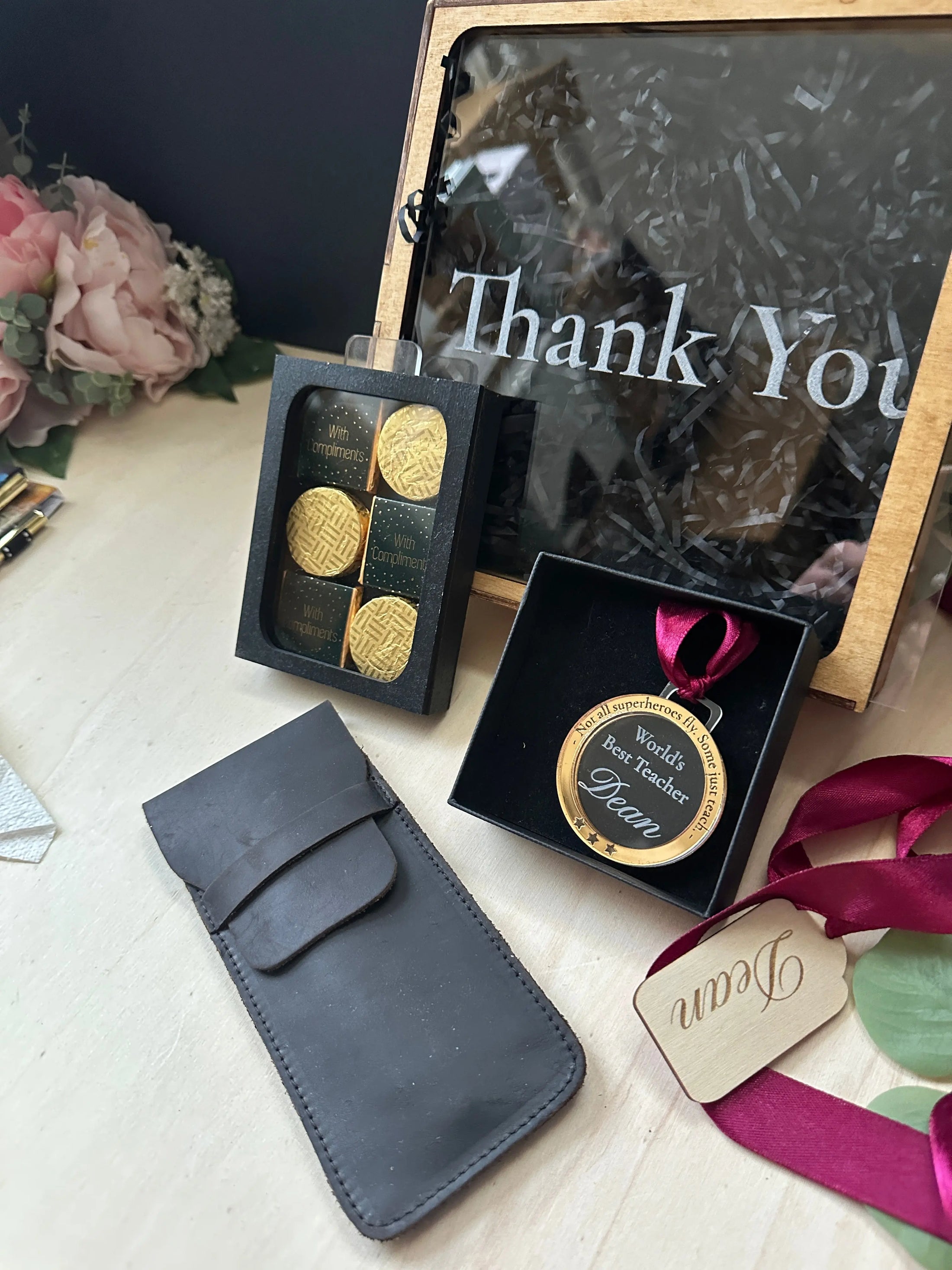 Personalised Teacher wooden Gift Box With Pen Krevana Personalised Teacher wooden Gift Box With Pen