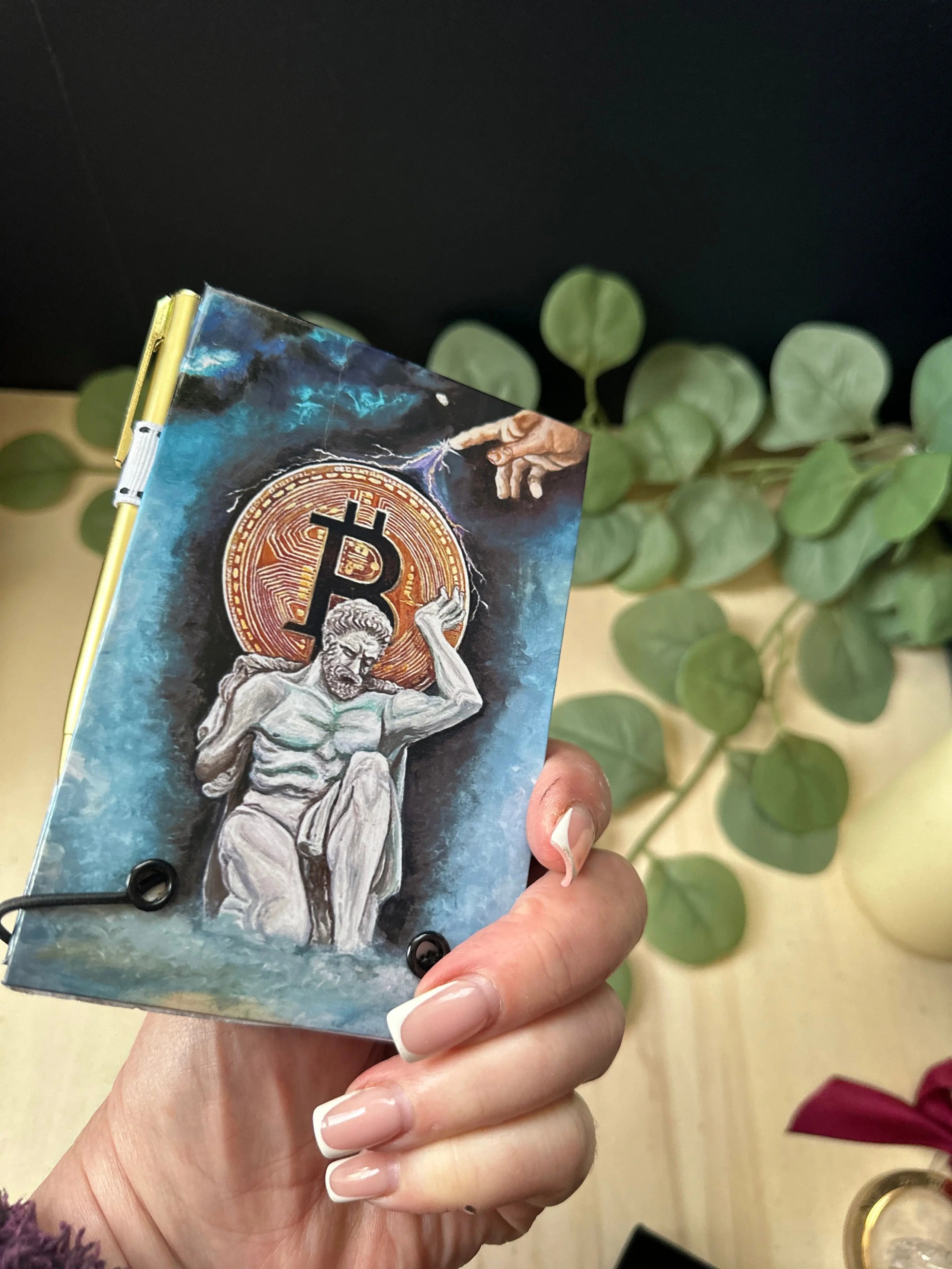 Bitlas Art Bitcoin Notepad Holder Krevana Bitlas Art Bitcoin Notepad Holder