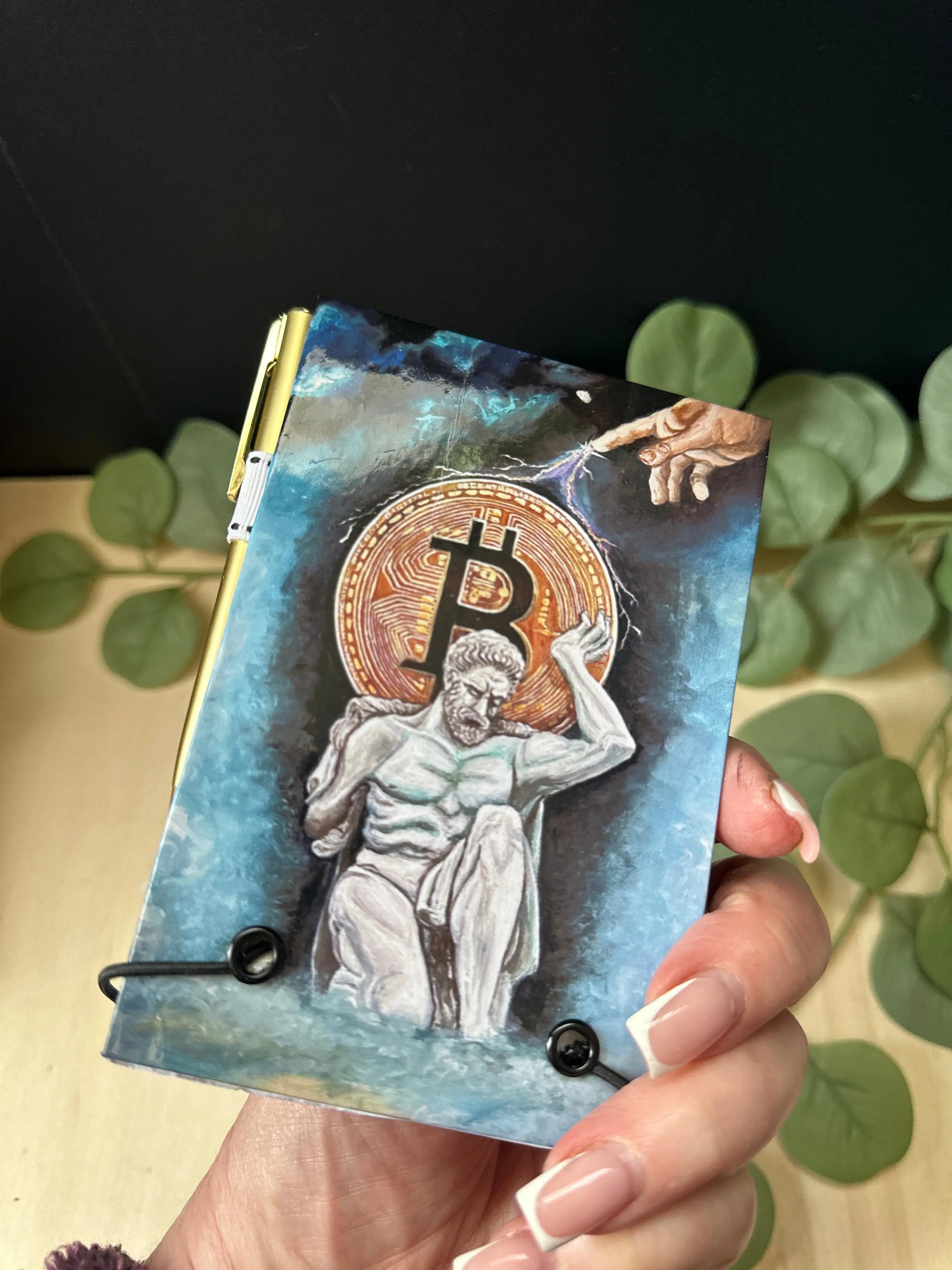Bitlas Art Bitcoin Notepad Holder Krevana Bitlas Art Bitcoin Notepad Holder