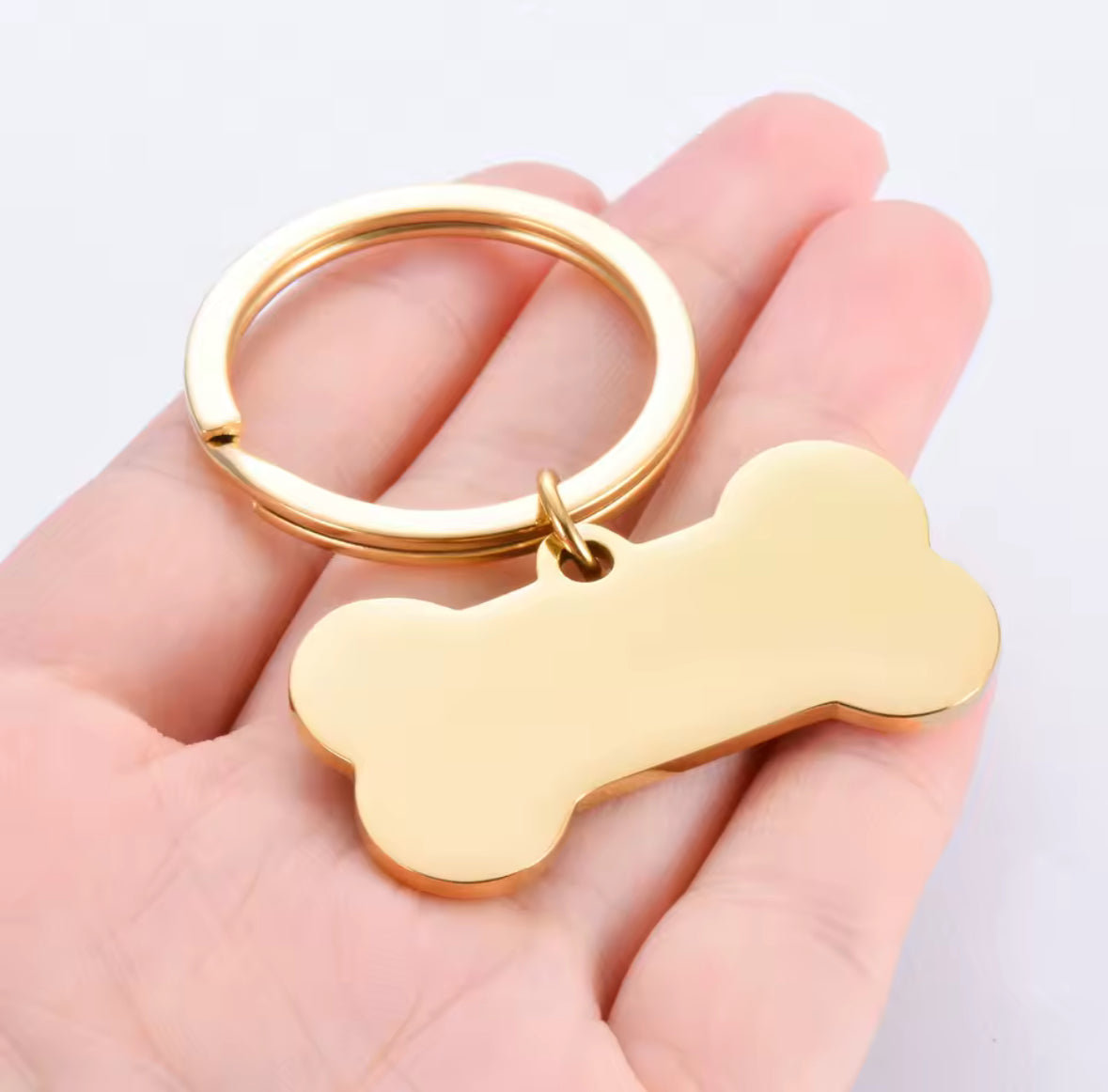 Personalisable Laser Engraved Stainless Steel Bone Pet ID Collar Tag, Dog Owner Gift, Pet Lover Gift
