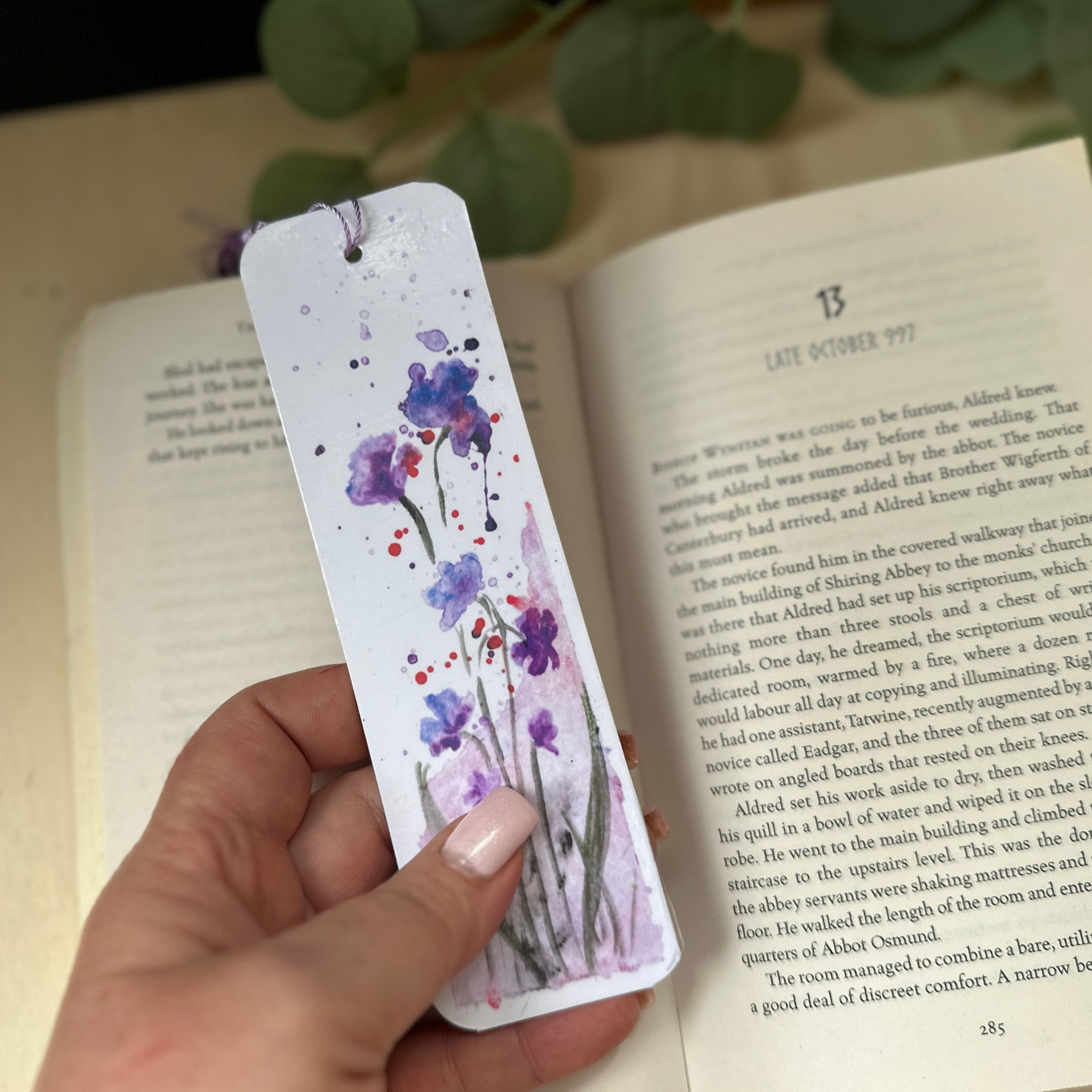 Personalised Meaningful Artisan Bookmark — Florals Collection — Painted From Feeling, Not From a Plan
