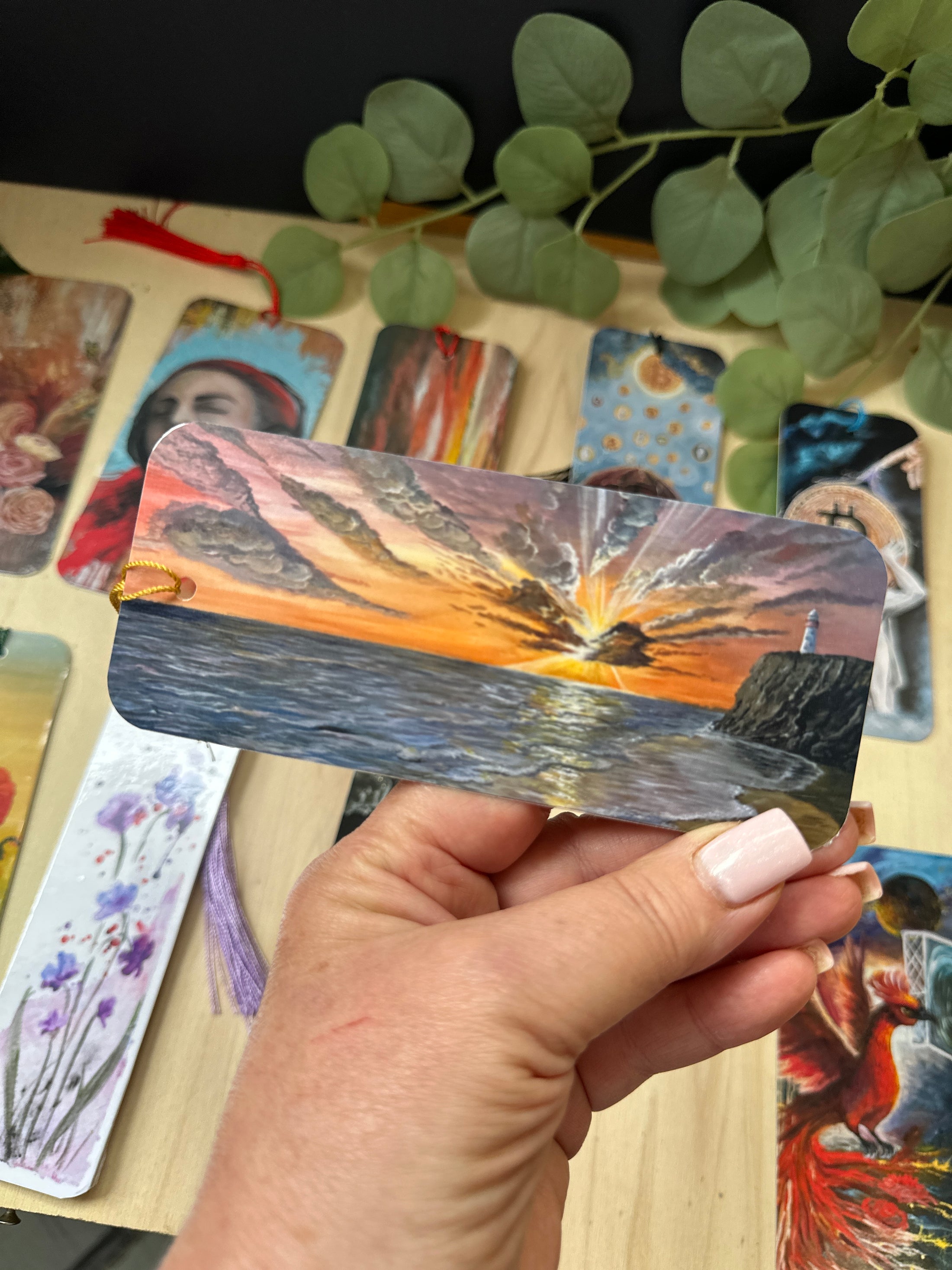 Personalised Meaningful Artisan Bookmark — Seascapes Collection — Award-Winning Original Paintings