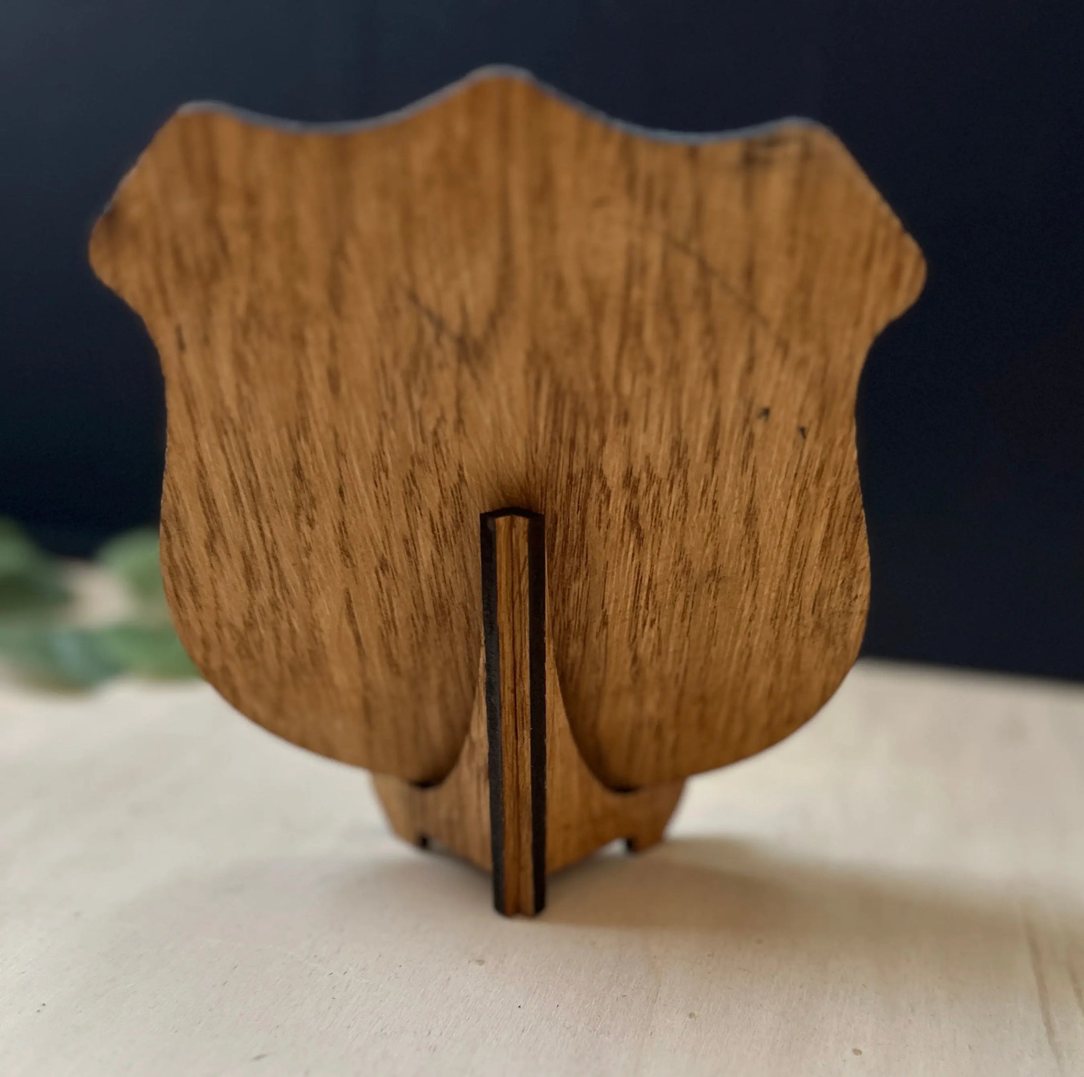 Personalised Retirement Gift Plaque | Engraved Wooden Shield Award with Brushed Gold Plate Krevana Personalised Retirement Gift Plaque | Engraved Wooden Shield Award with Brushed Gold Plate