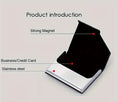 Load image into Gallery viewer, Personalized Business Card Holder, Laser Engraved Stainless Steel PU Leather Card Holder, Gift for Business man or Woman.
