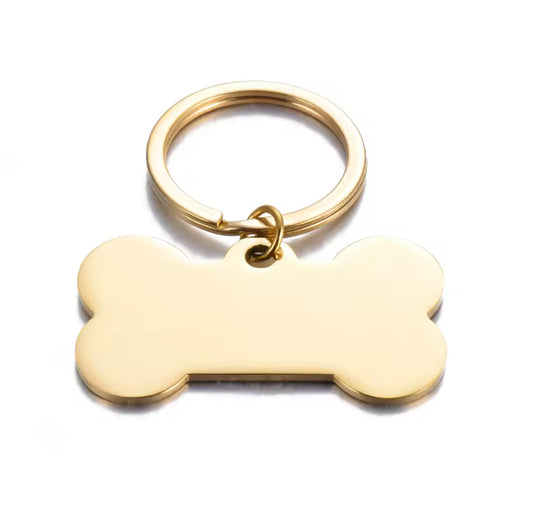 Personalisable Laser Engraved Stainless Steel Bone Pet ID Collar Tag, Dog Owner Gift, Pet Lover Gift