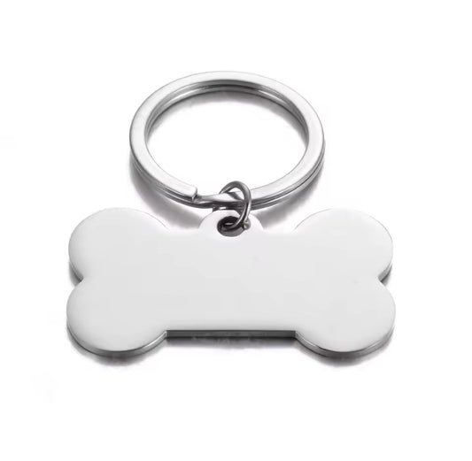 Personalisable Laser Engraved Stainless Steel Bone Pet ID Collar Tag, Dog Owner Gift, Pet Lover Gift