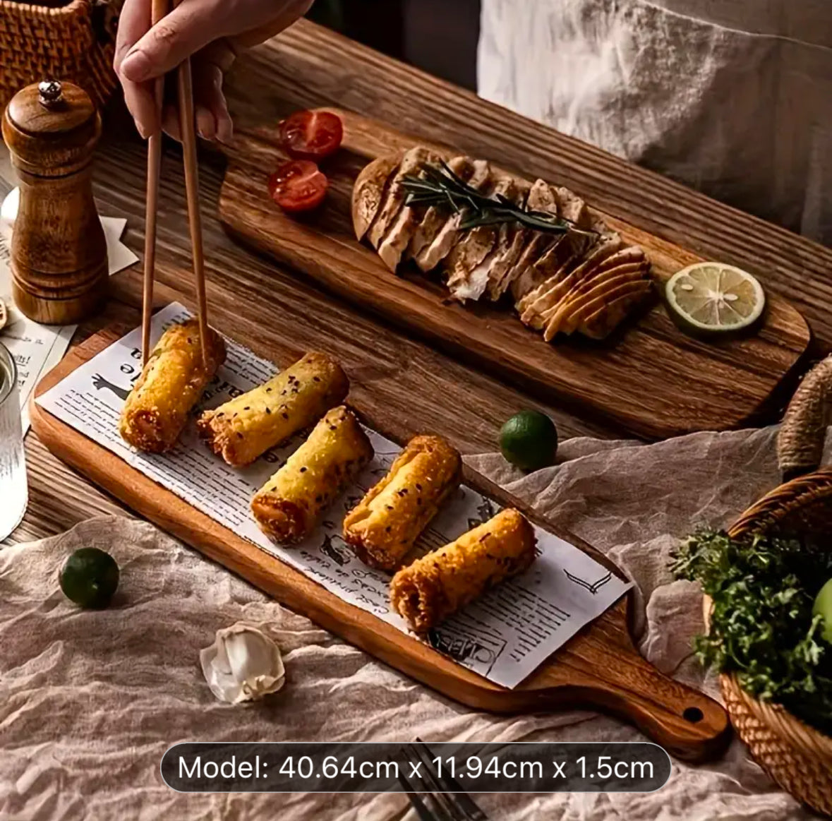 Personalisable Premium Acacia Cutting Board/Serving Tray