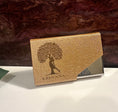 Load image into Gallery viewer, Personalized Business Card Holder, Laser Engraved Stainless Steel PU Leather Card Holder, Gift for Business man or Woman.
