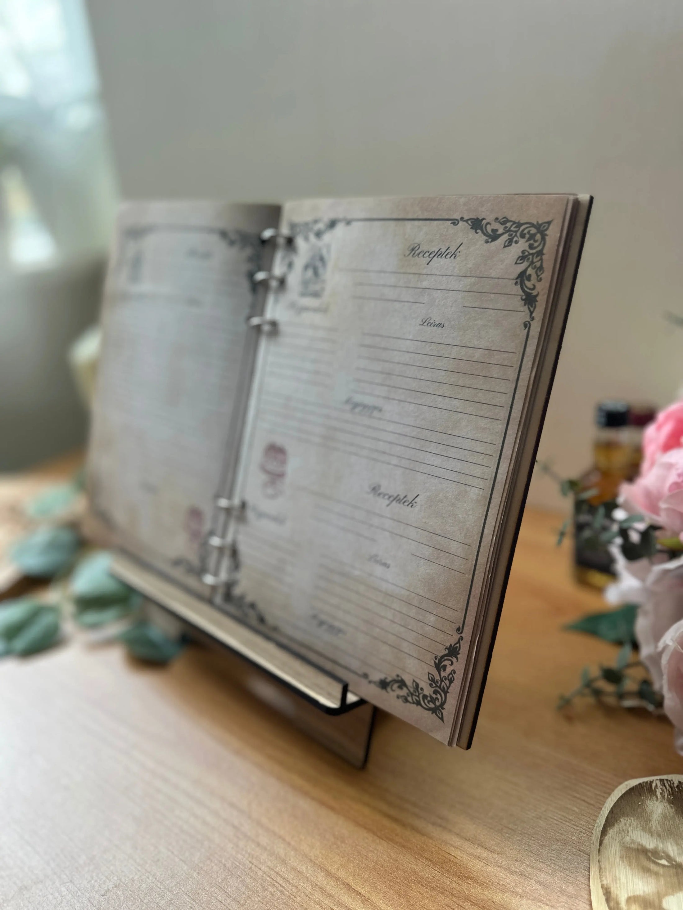 Personalized Wooden Book Stand Holder for recipe book, cookbook– Gift for Birthday, Gift for Her, Gift for Home or Kitchen Krevana Personalized Wooden Book Stand Holder for recipe book, cookbook– Gift for Birthday, Gift for Her, Gift for Home or Kitchen