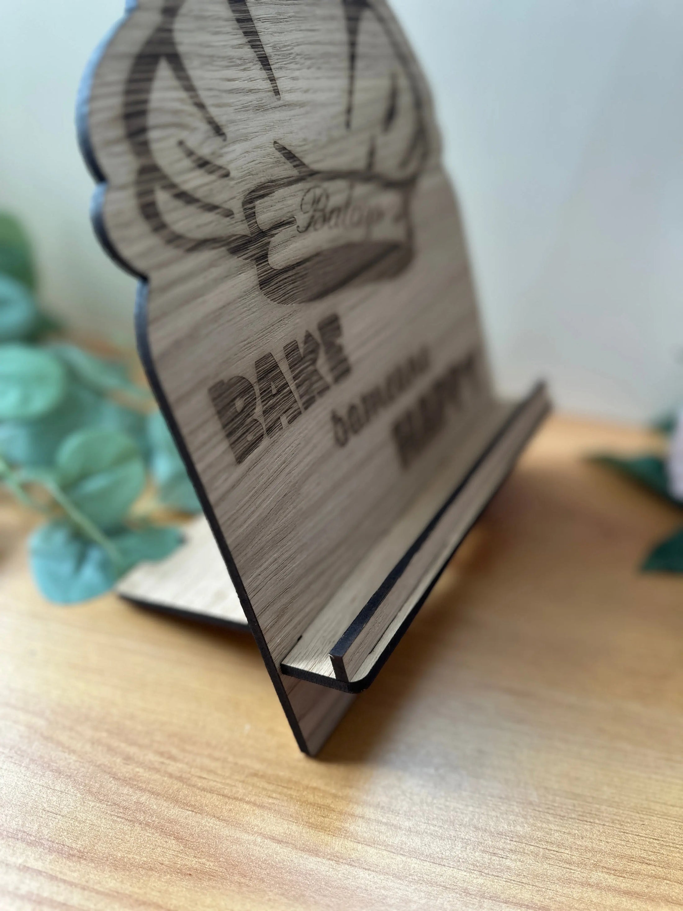 Personalized Wooden Book Stand Holder for recipe book, cookbook– Gift for Birthday, Gift for Her, Gift for Home or Kitchen Krevana Personalized Wooden Book Stand Holder for recipe book, cookbook– Gift for Birthday, Gift for Her, Gift for Home or Kitchen