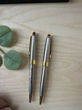 Load image into Gallery viewer, Personalized Silver & Gold Ballpoint Pens – Custom Engraved Gift Set for Business, Office & Special Occasions Krevana Personalized Silver & Gold Ballpoint Pens – Custom Engraved Gift Set for Business, Office & Special Occasions
