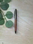 Load image into Gallery viewer, Personalized Wood & Stainless Steel Ballpoint Pen – Custom Engraved Dark or Light Wood Finish Krevana Personalized Wood & Stainless Steel Ballpoint Pen – Custom Engraved Dark or Light Wood Finish

