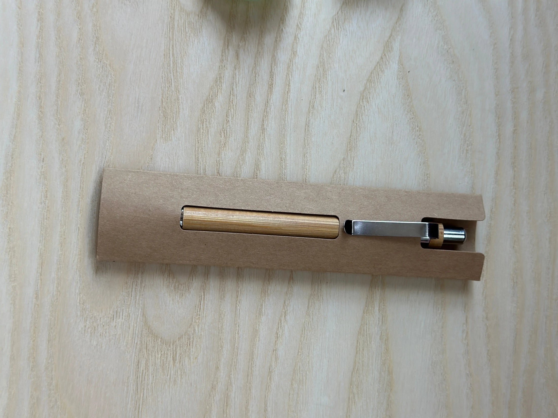 Personalized Bamboo Ballpoint Pen – Eco-Friendly Wooden Pen with Stainless Steel Accents, Refillable Corporate Gift Krevana Personalized Bamboo Ballpoint Pen – Eco-Friendly Wooden Pen with Stainless Steel Accents, Refillable Corporate Gift
