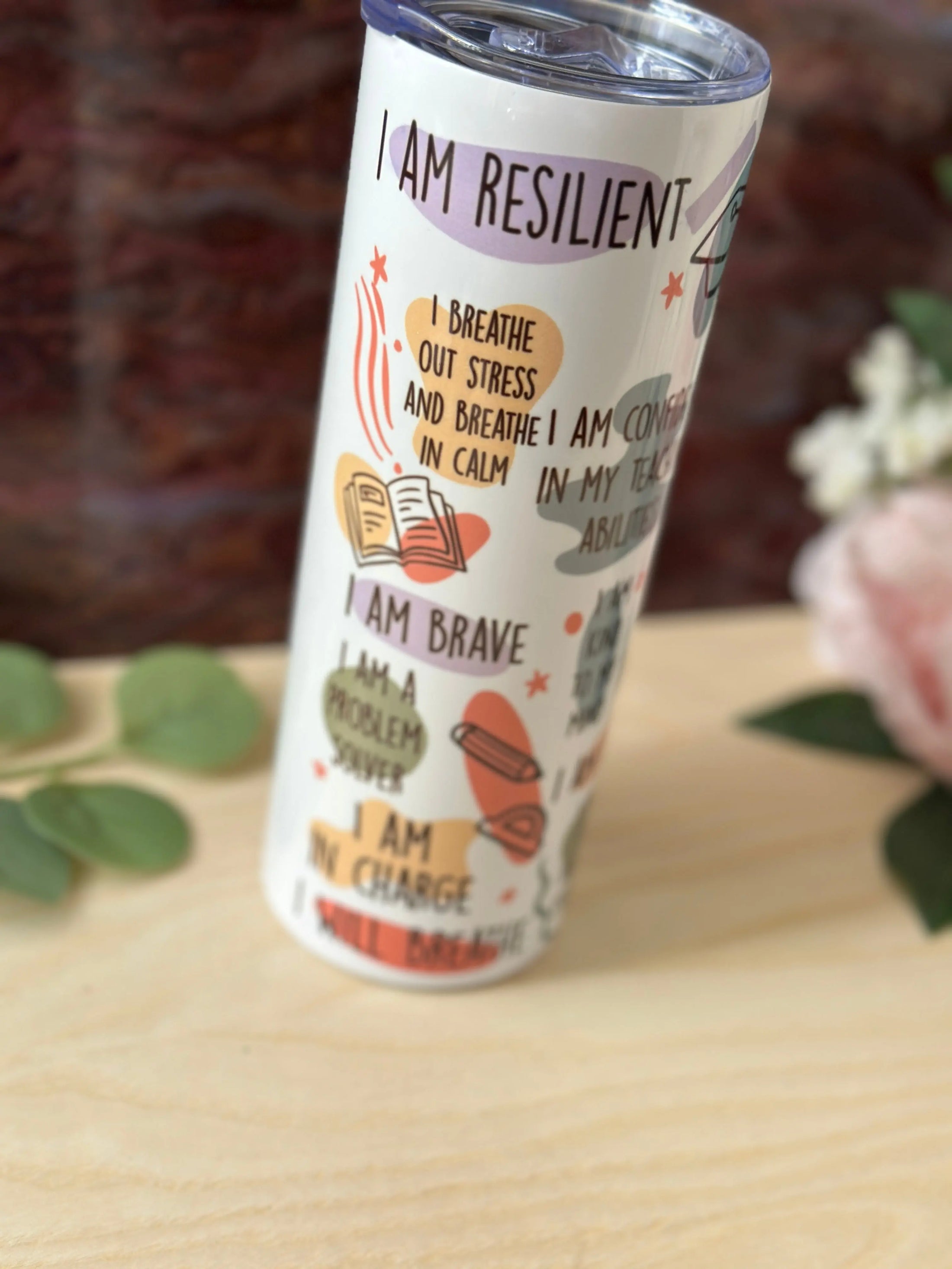 Teacher Affirmation Tumbler – Inspirational Stainless Steel Travel Cup with Daily Positive Quotes, Perfect Teacher Gift Krevana Teacher Affirmation Tumbler – Inspirational Stainless Steel Travel Cup with Daily Positive Quotes, Perfect Teacher Gift