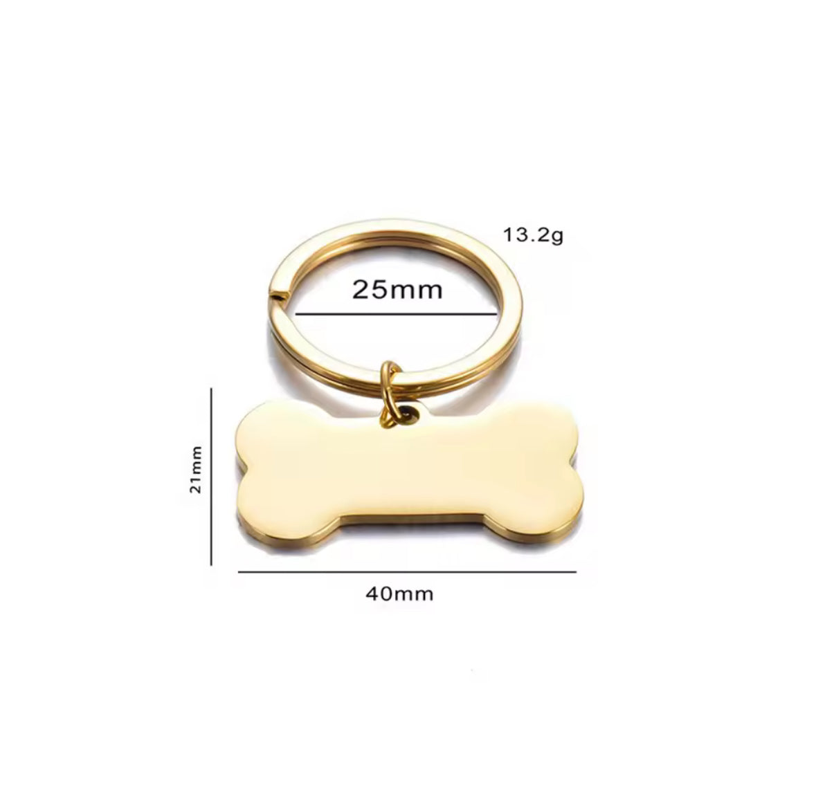 Personalisable Laser Engraved Stainless Steel Bone Pet ID Collar Tag, Dog Owner Gift, Pet Lover Gift
