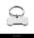 Load image into Gallery viewer, Personalisable Laser Engraved Stainless Steel Bone Pet ID Collar Tag, Dog Owner Gift, Pet Lover Gift
