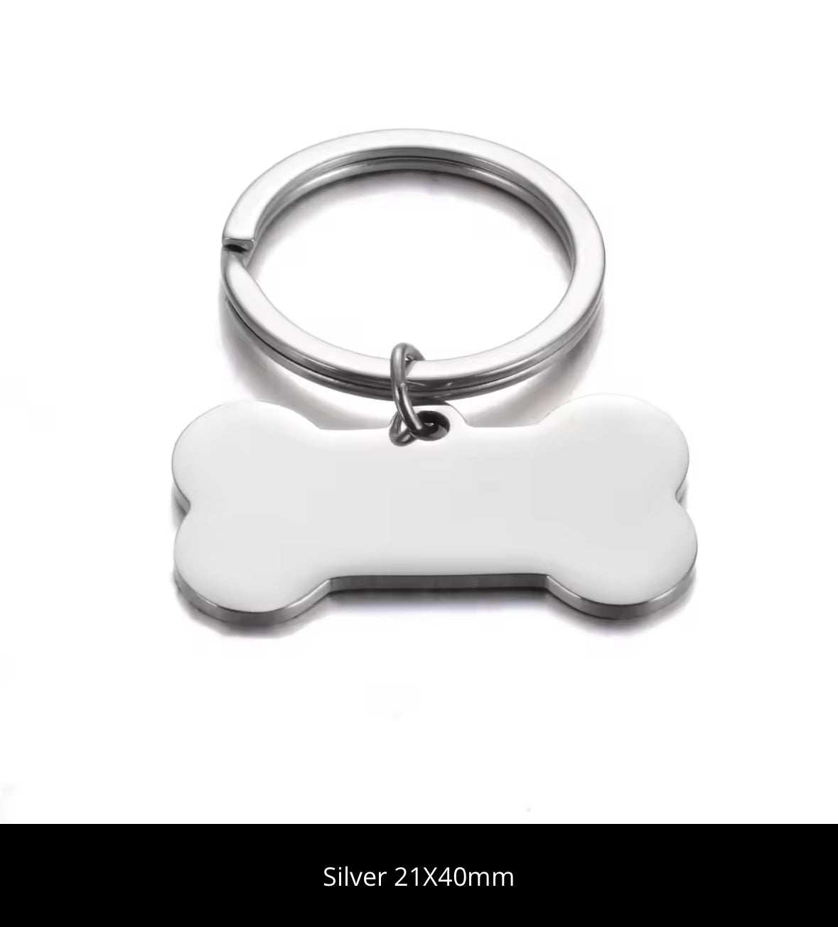 Personalisable Laser Engraved Stainless Steel Bone Pet ID Collar Tag, Dog Owner Gift, Pet Lover Gift