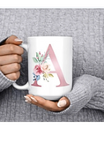 Load image into Gallery viewer, Monogram Mug, leaving gift, Birthday gift, gift for her, Retirement gifts. Krevana Monogram Mug, leaving gift, Birthday gift, gift for her, Retirement gifts.
