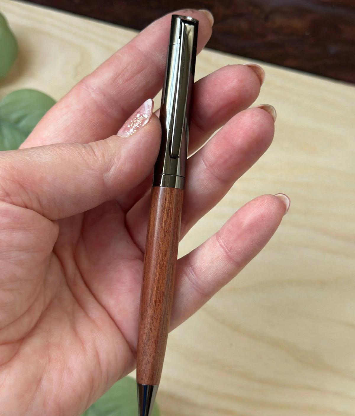 Personalized Wood & Stainless Steel Ballpoint Pen – Custom Engraved Dark or Light Wood Finish Krevana Personalized Wood & Stainless Steel Ballpoint Pen – Custom Engraved Dark or Light Wood Finish