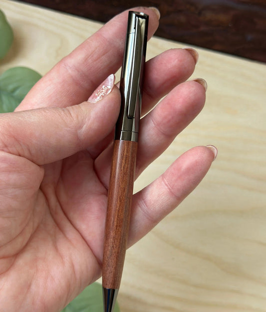 Personalized Wood & Stainless Steel Ballpoint Pen – Custom Engraved Dark or Light Wood Finish Krevana Personalized Wood & Stainless Steel Ballpoint Pen – Custom Engraved Dark or Light Wood Finish